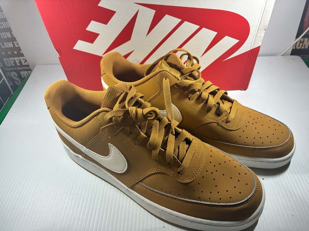 Nike Court Vision Low Next Nature Wheat White Men's Size 12